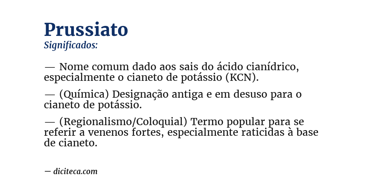 Significado de prussiato