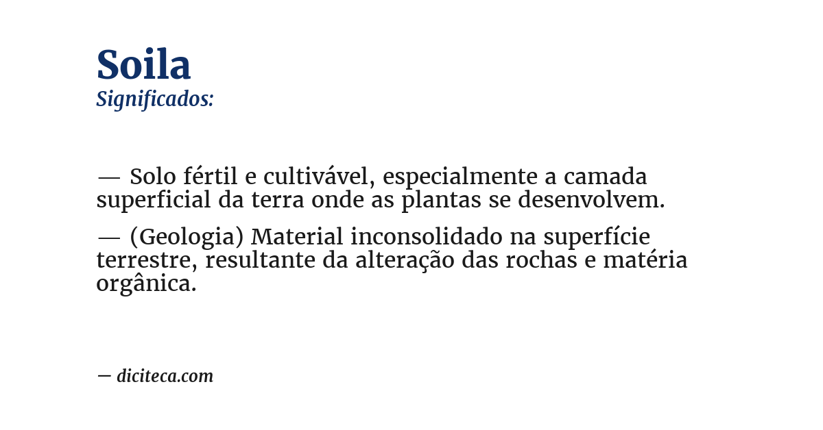 Significado de soila