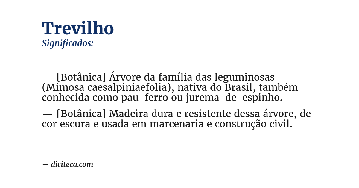 Significado de trevilho