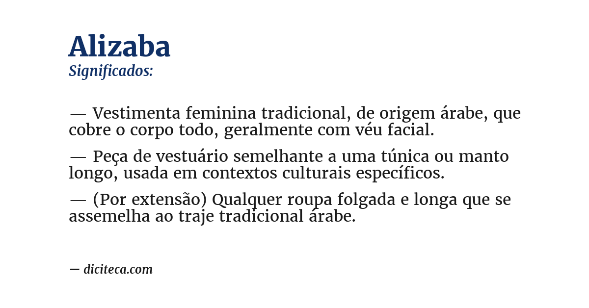 Significado de alizaba