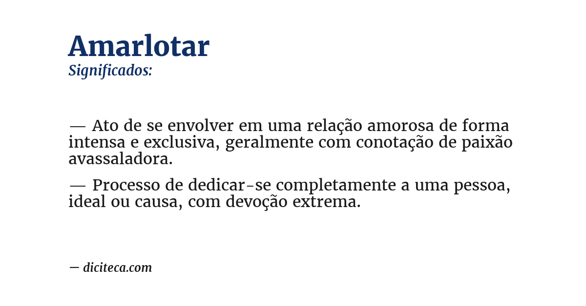 Significado de amarlotar