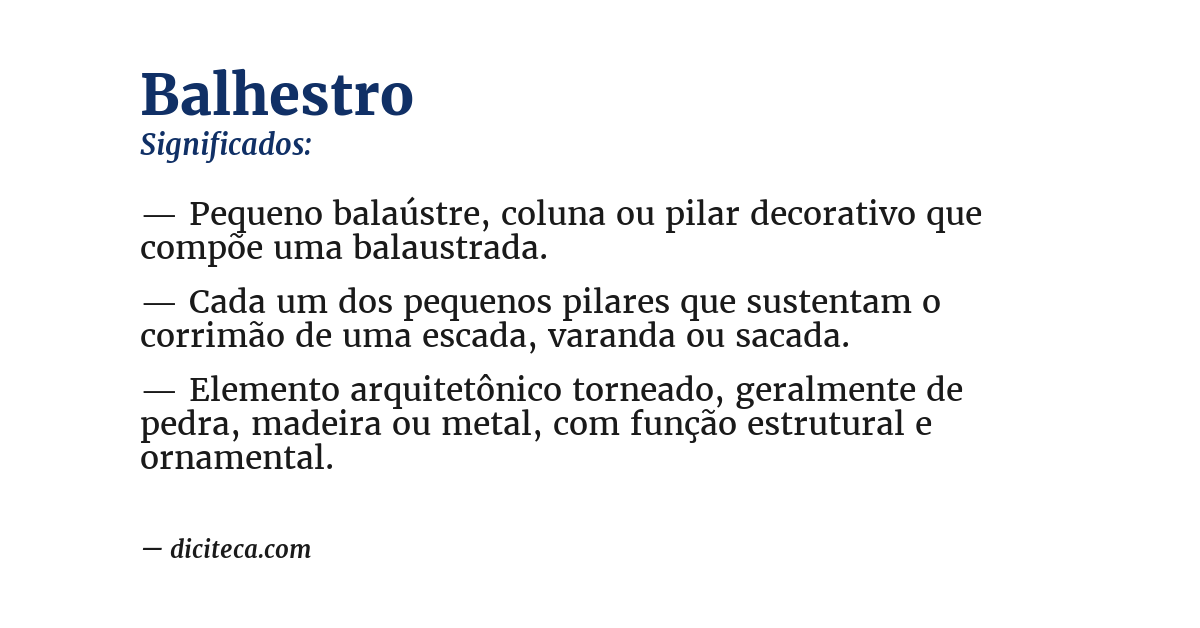 Significado de balhestro