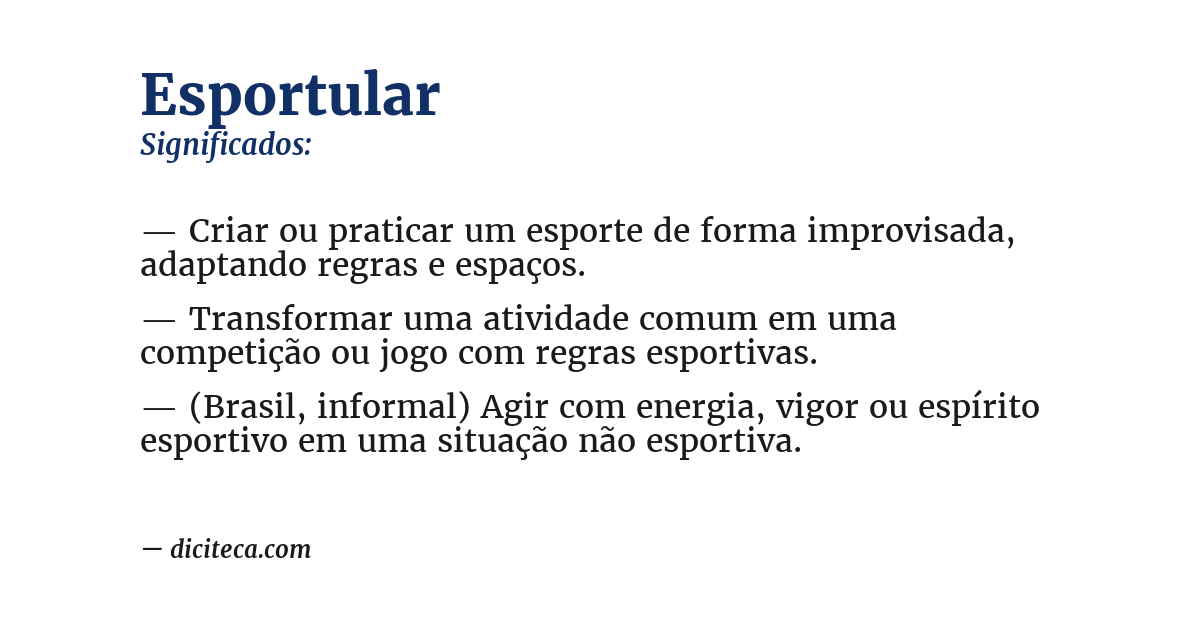 Significado de esportular