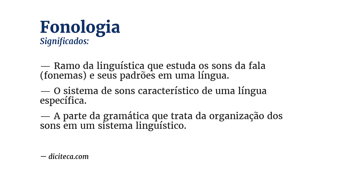 Significado de fonologia
