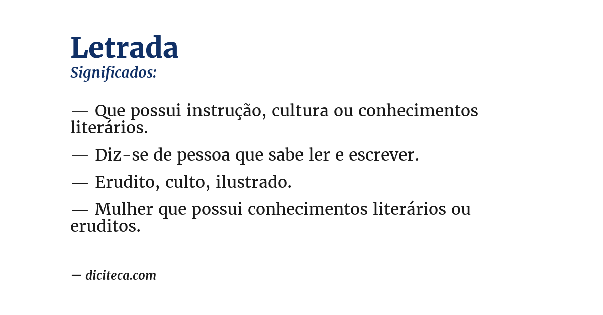 Significado de letrada