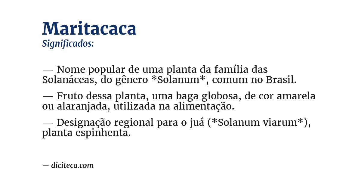 Significado de maritacaca