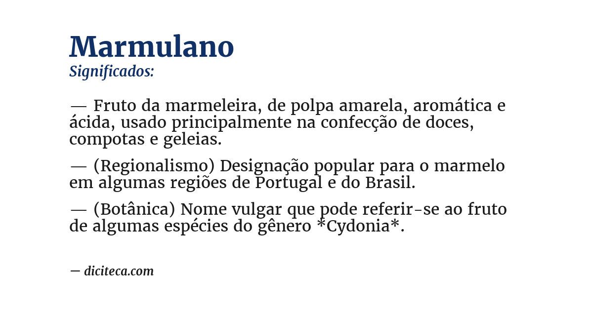 Significado de marmulano
