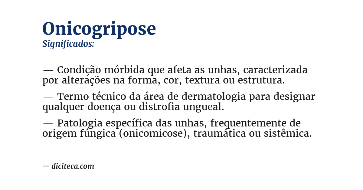Significado de onicogripose