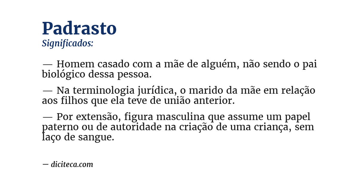 Significado de padrasto