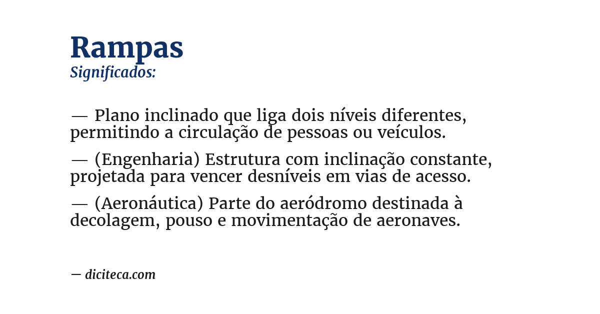 Significado de rampas