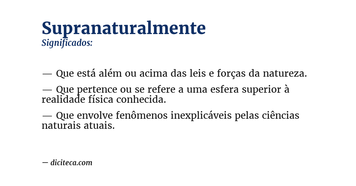 Significado de supranaturalmente