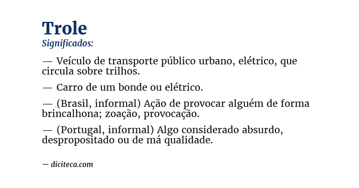 Significado de trole
