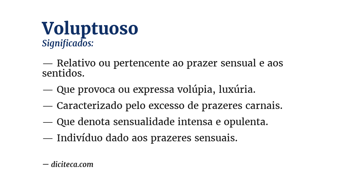 Significado de voluptuoso