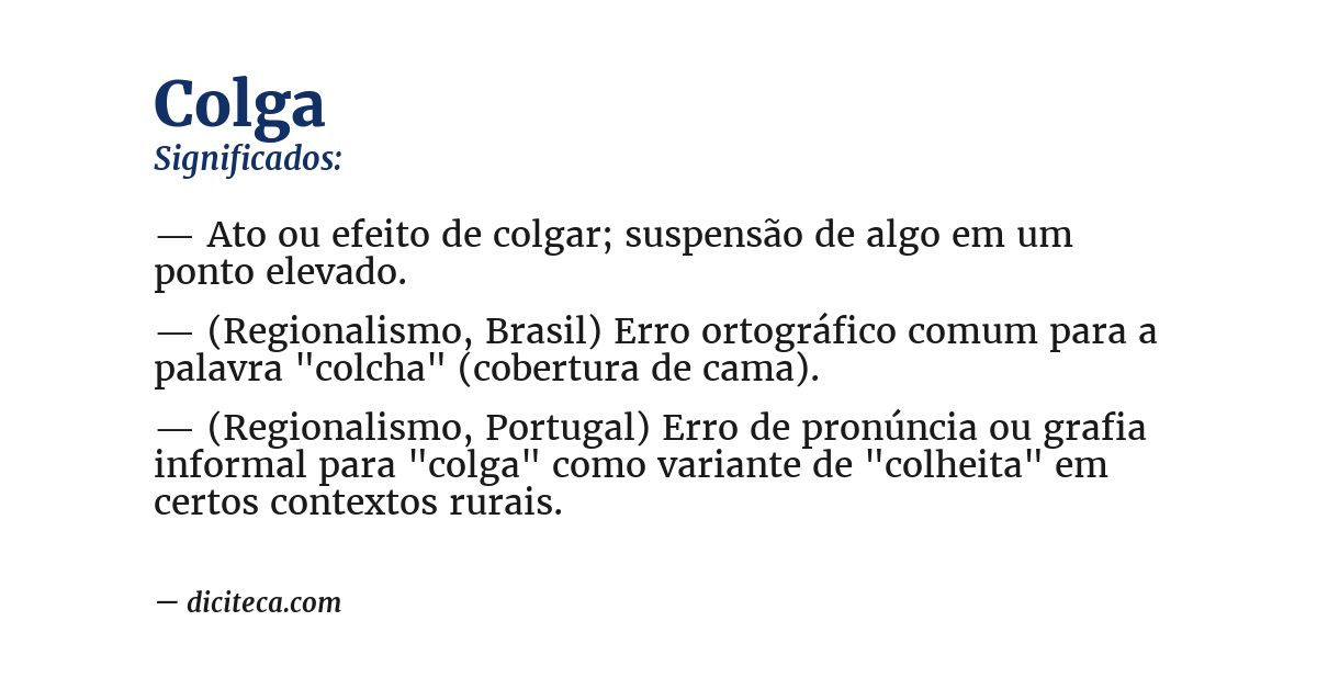 Significado de colga