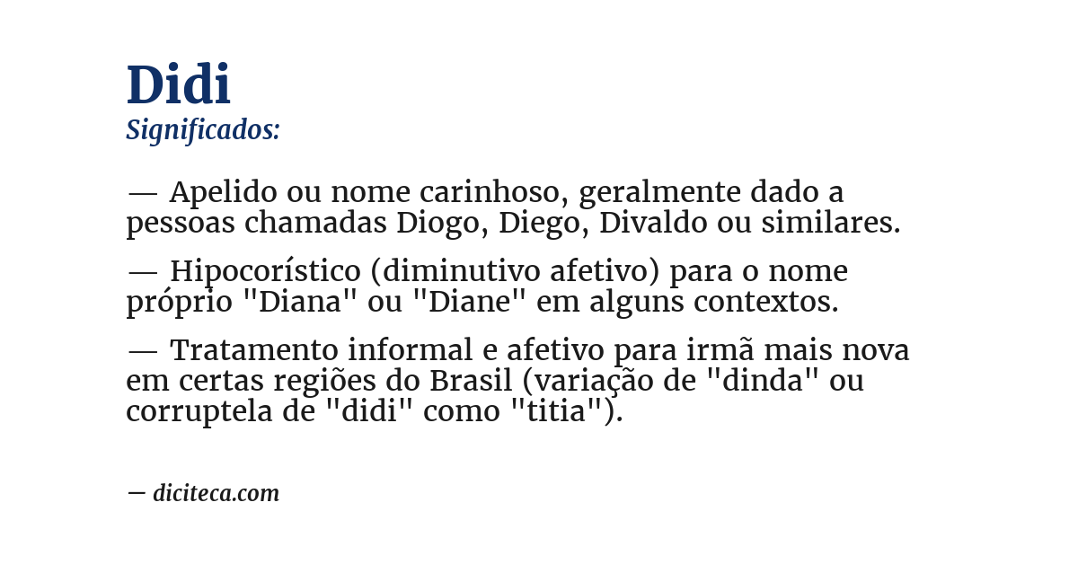 Significado de didi