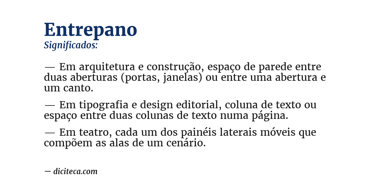 Significado de entrepano