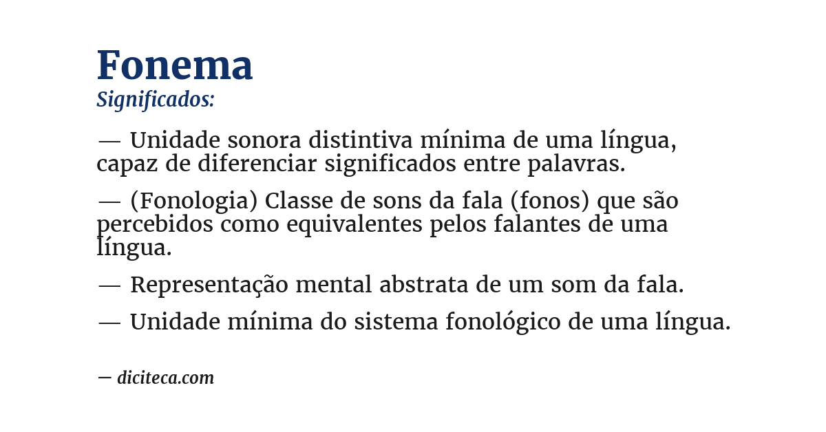 Significado de fonema
