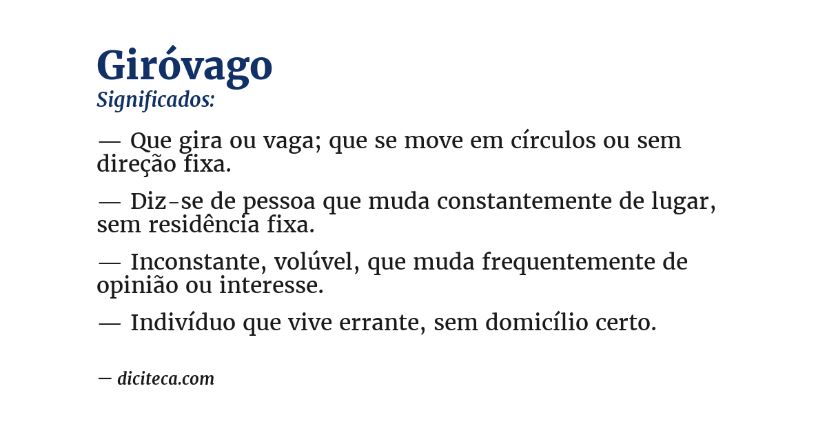 Significado de giróvago