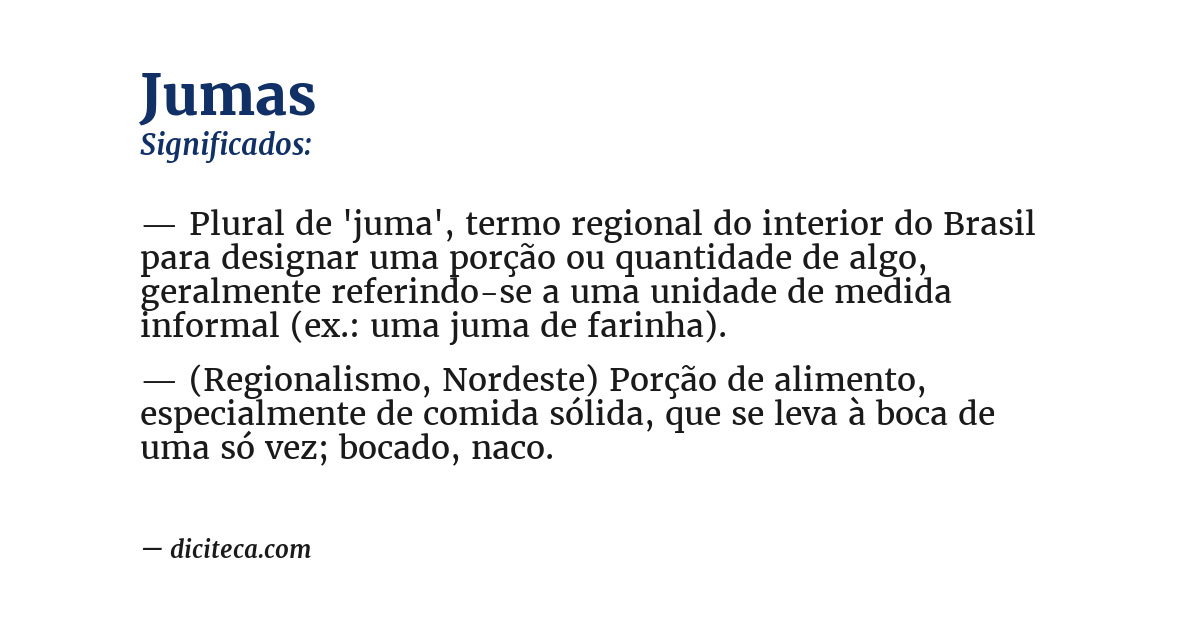 Significado de jumas