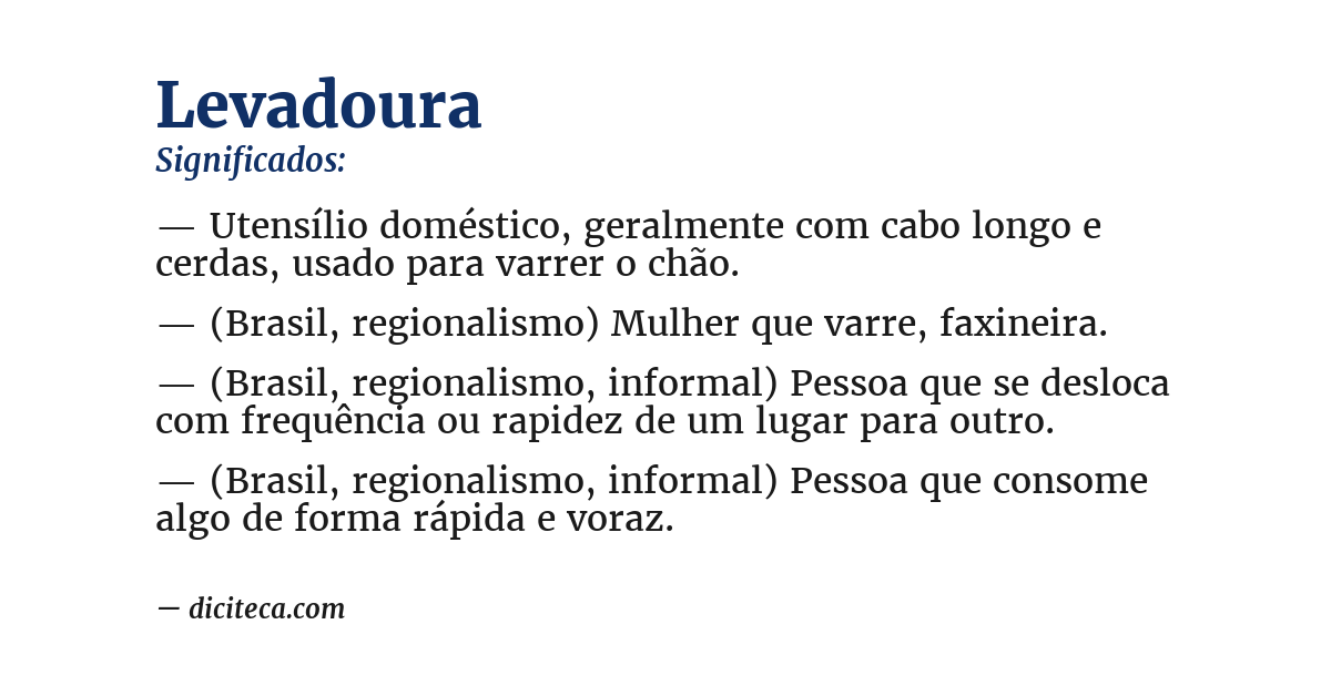 Significado de levadoura