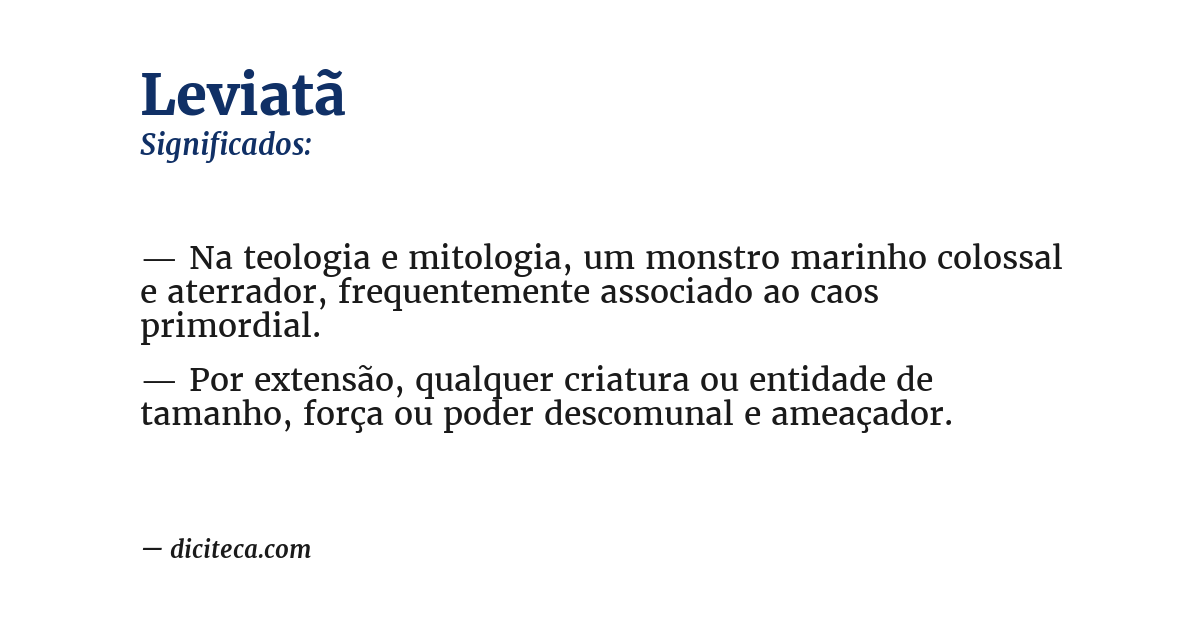 Significado de leviatã
