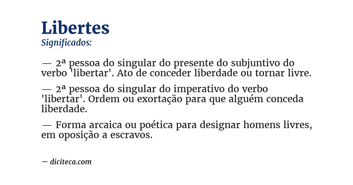 Significado de libertes