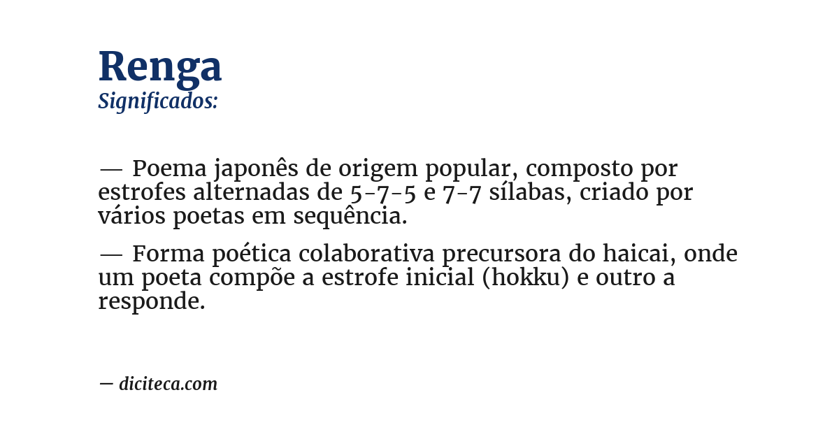 Significado de renga
