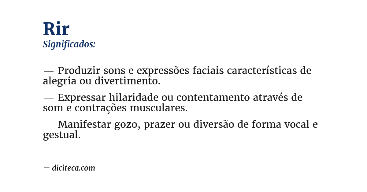 Significado de rir