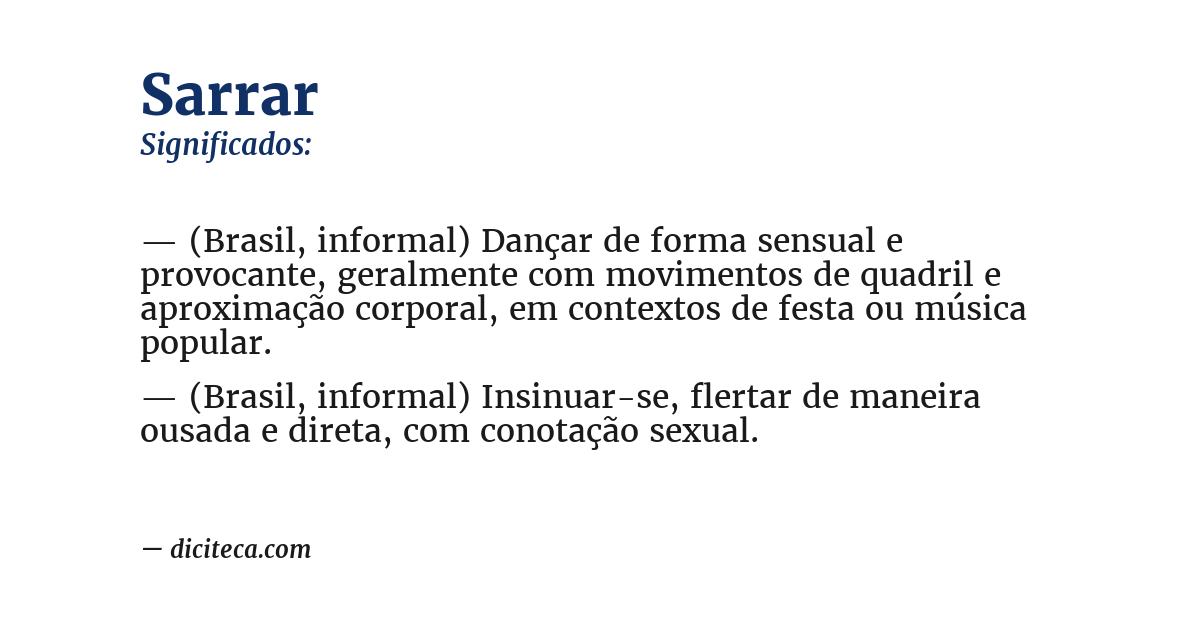 Significado de sarrar