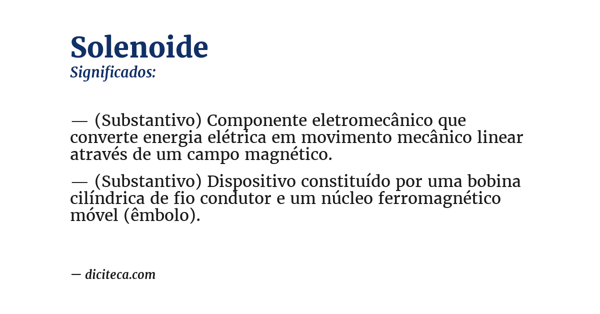 Significado de solenoide