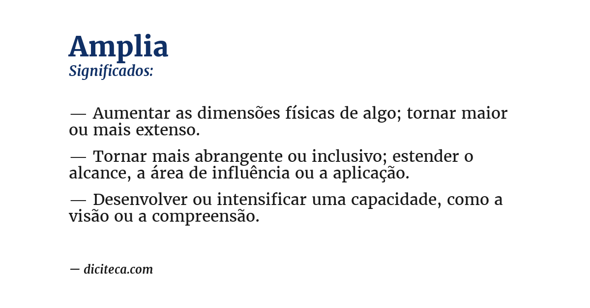 Significado de amplia