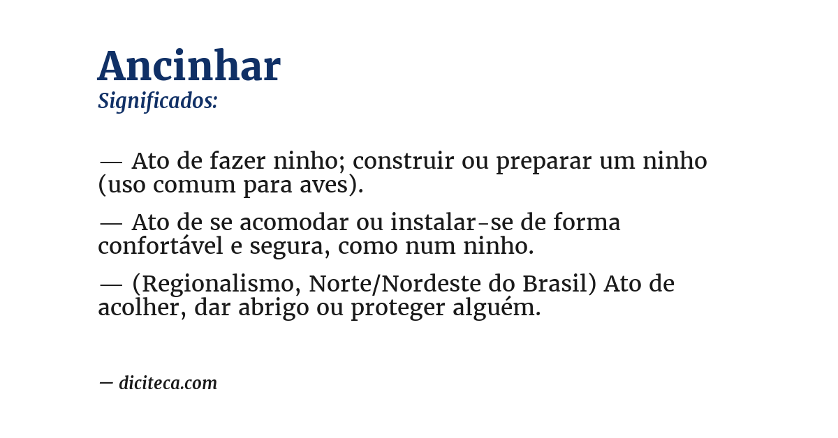 Significado de ancinhar