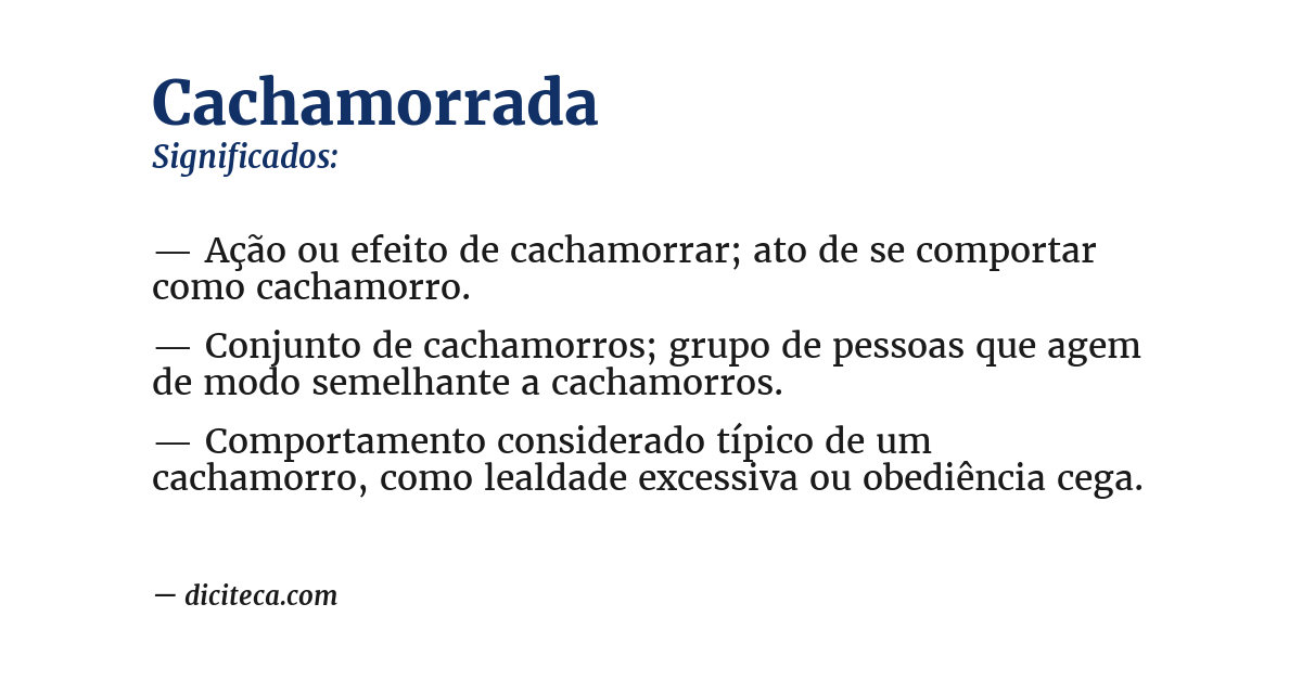 Significado de cachamorrada