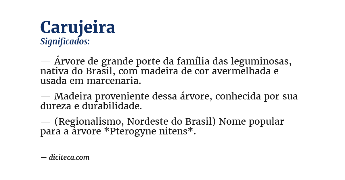 Significado de carujeira