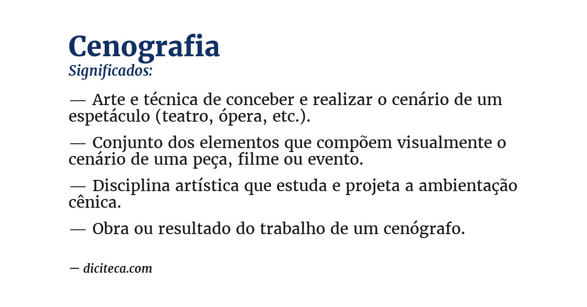Significado de cenografia