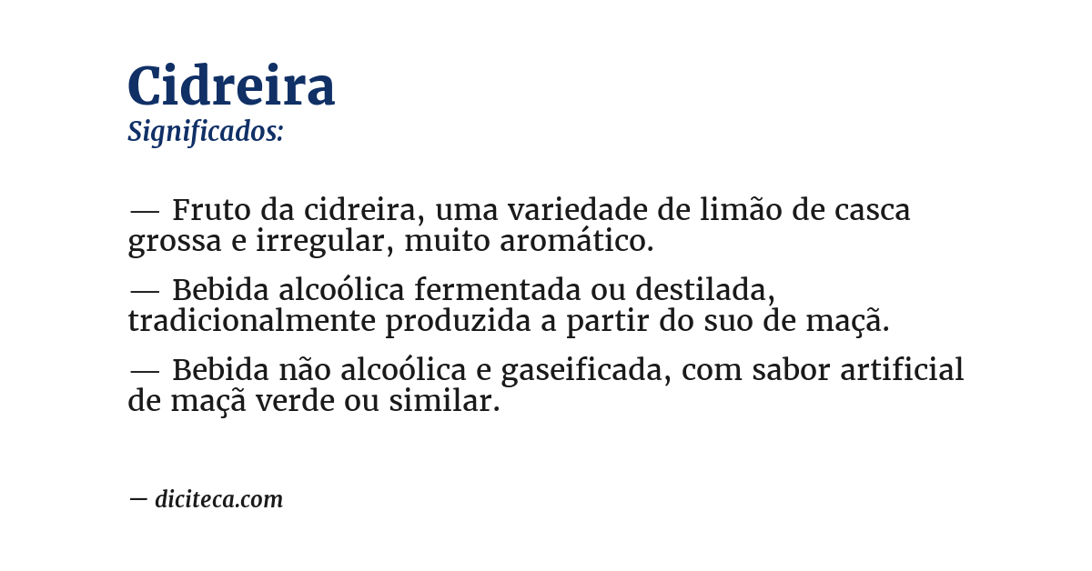 Significado de cidreira