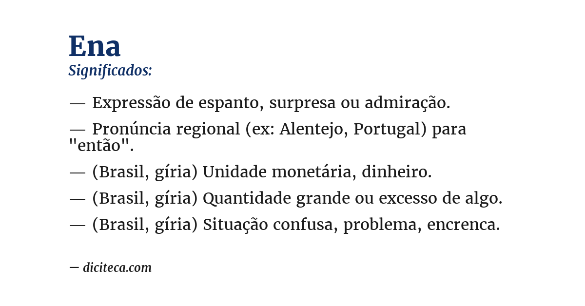 Significado de ena