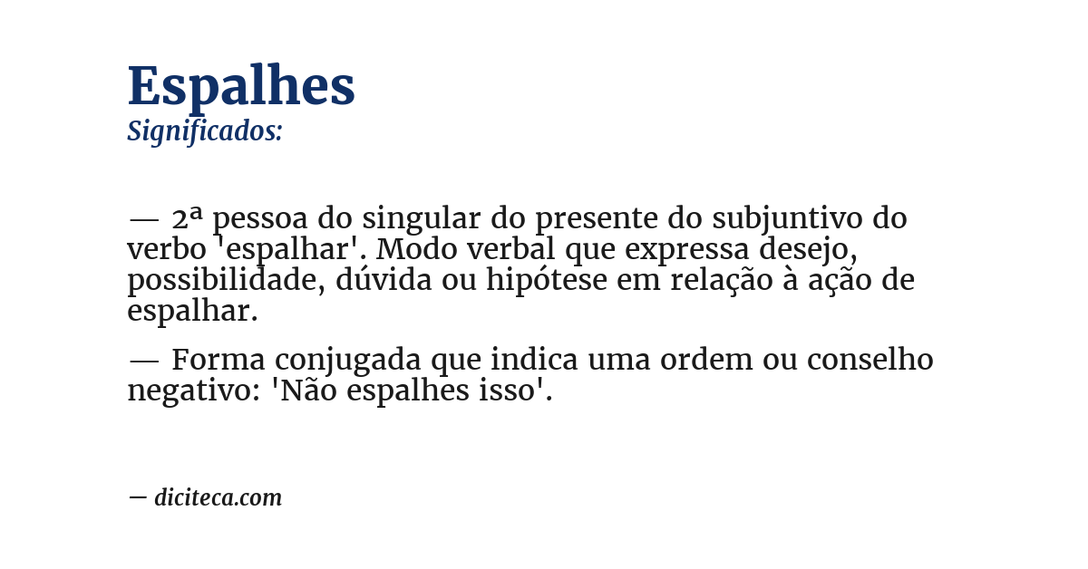Significado de espalhes