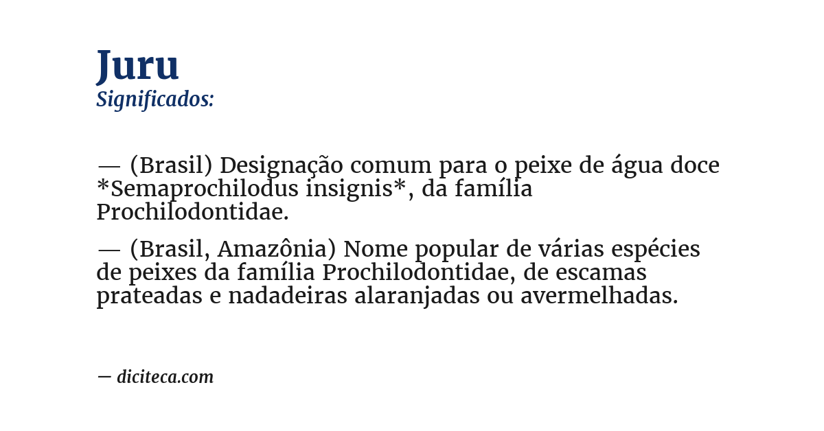 Significado de juru