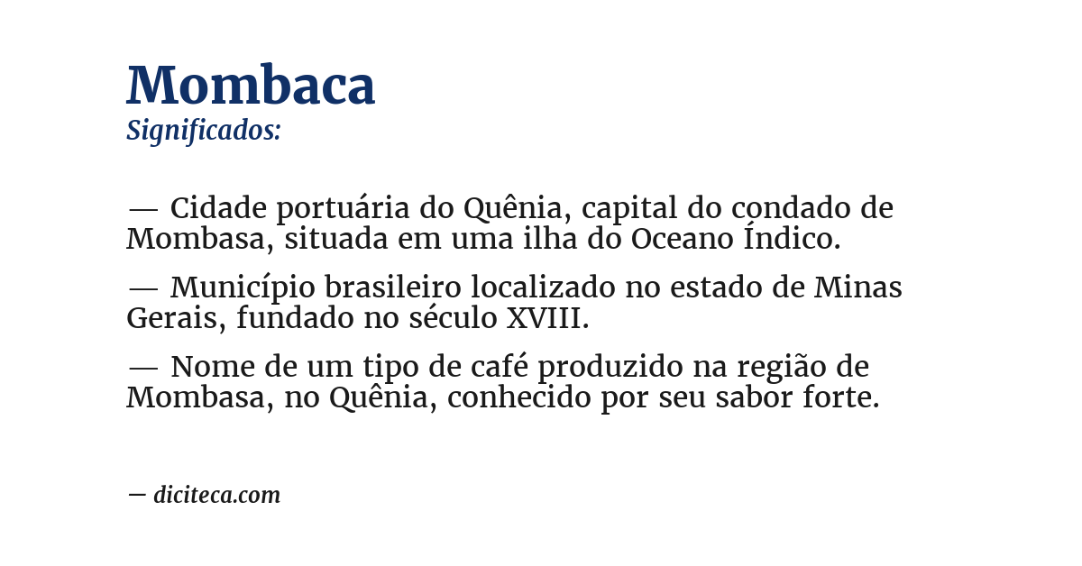Significado de mombaca