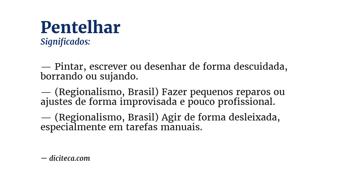 Significado de pentelhar