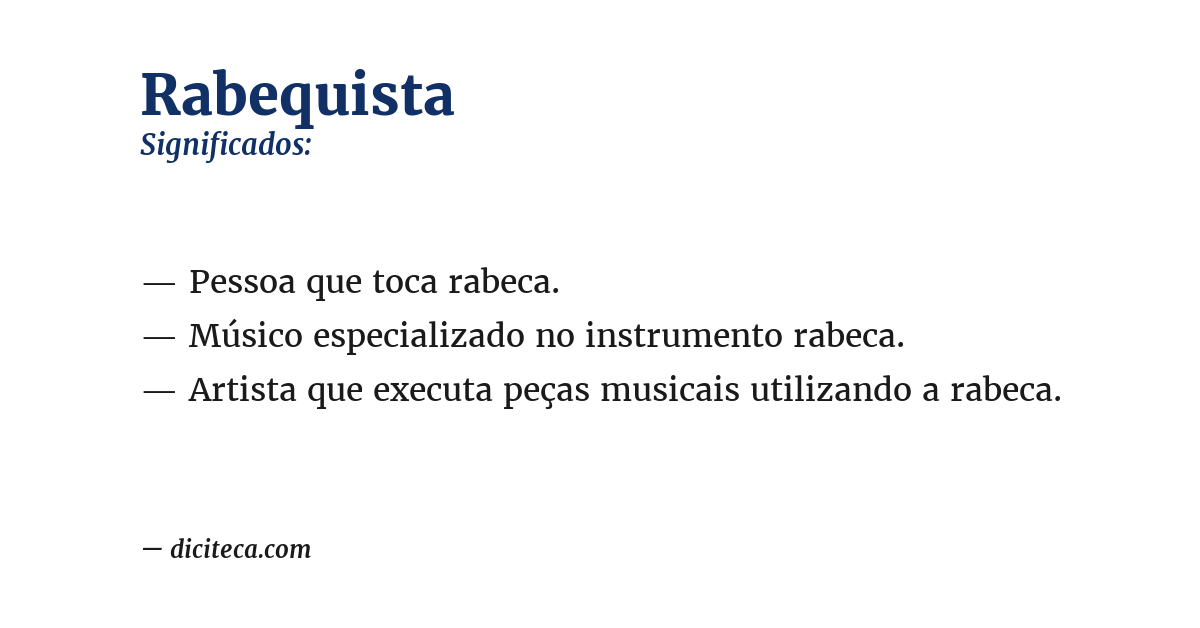 Significado de rabequista