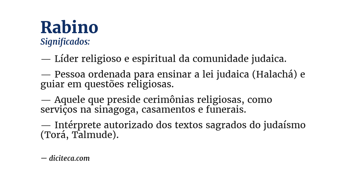 Significado de rabino