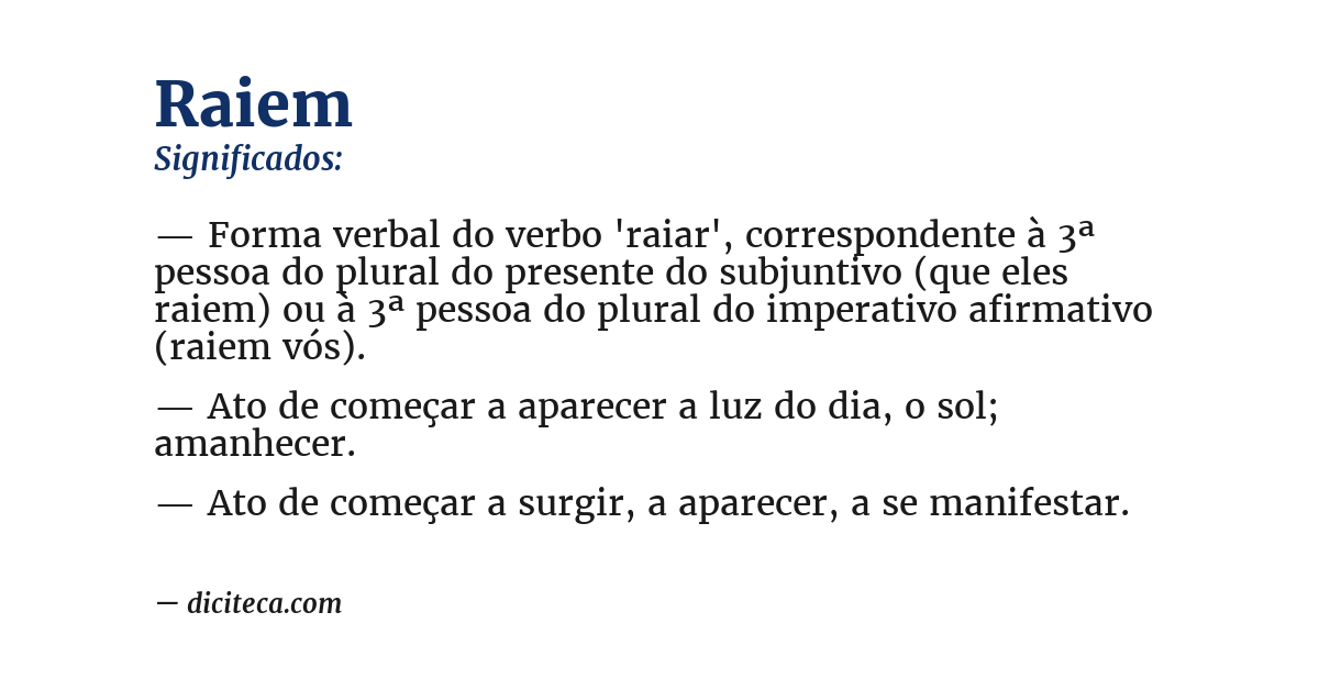 Significado de raiem