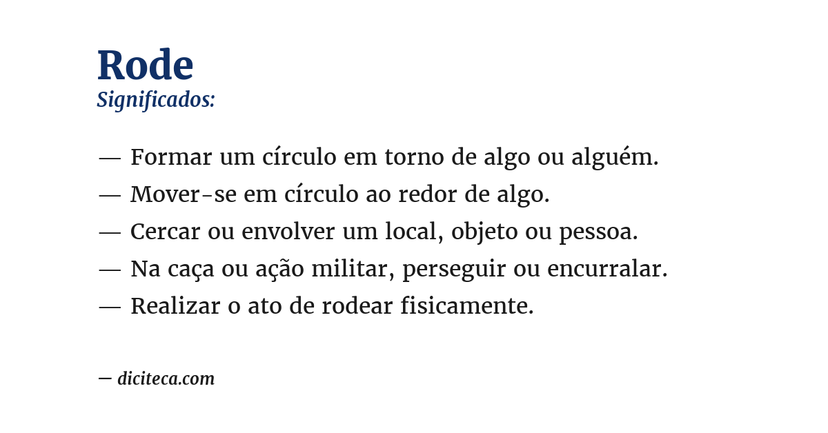 Significado de rode