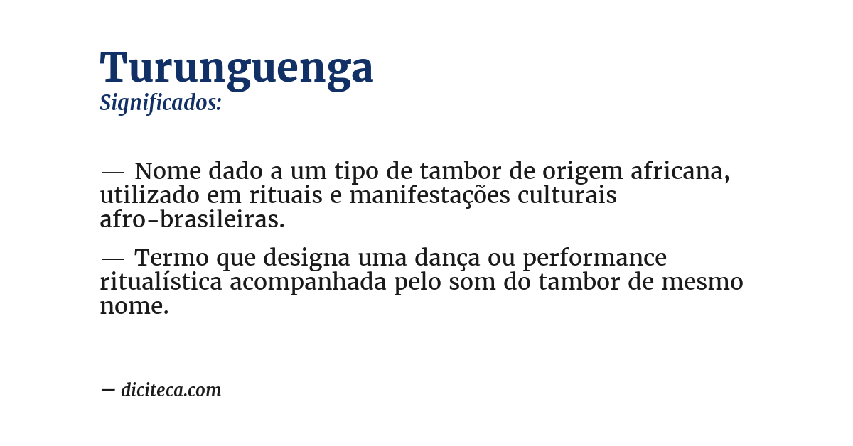 Significado de turunguenga