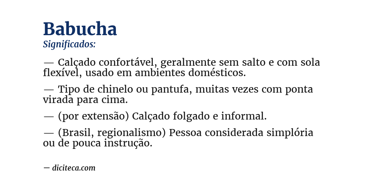 Significado de babucha