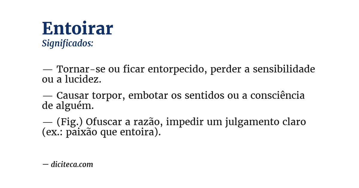 Significado de entoirar