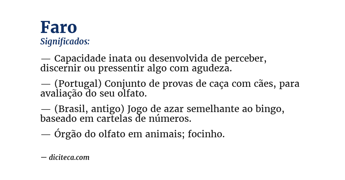 Significado de faro