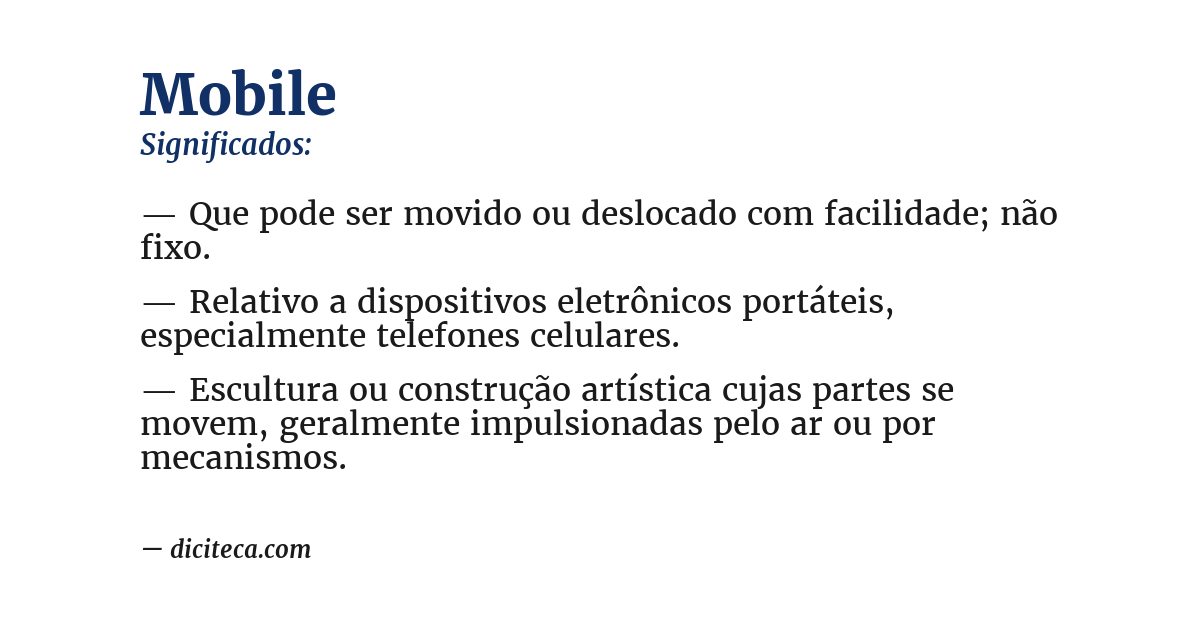 Significado de mobile